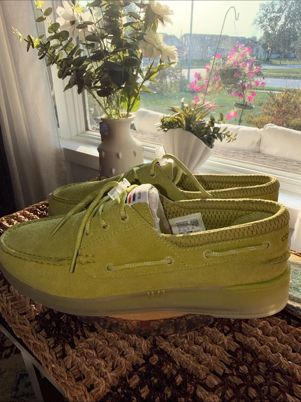 Concepts x Sperry 3-Eye Cup Morning Mist Green Suede Boat Shoes Men's 10.5 NEW